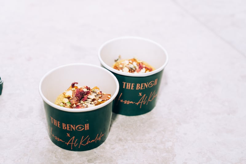 For The Bench, Al Khalifa has crafted Turkish pistachio salep and custard puddings