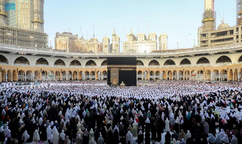 Eid Al Fitr prayers in Makkah and Madinah. All photos: SPA