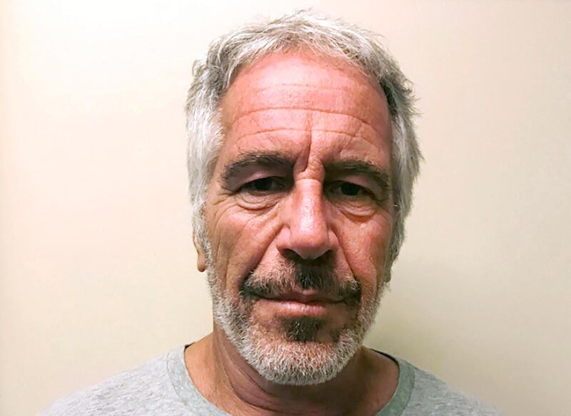 FILE - This March 28, 2017, file photo, provided by the New York State Sex Offender Registry, shows Jeffrey Epstein. A fund set up to provide money to victims of financier Epstein has abruptly suspended payouts. The Epstein Victimsâ€™ Compensation Program said Thursday, Feb. 4, 2021, it has temporarily run out of funds. (New York State Sex Offender Registry via AP, File)