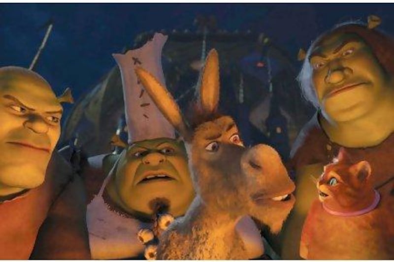 A scene from Shrek Forever After.