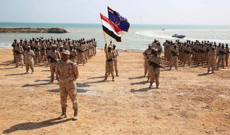 The Arab Coalition, handed over management of ports and coastal security in Hadramout on Wednesday . AP Photo