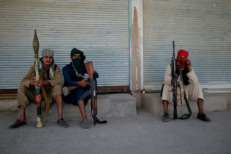 Local fighters answering to Ismail Khan say they are there to defend the people of Herat city and ensure the Taliban do not take control.