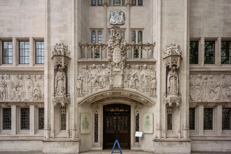 The case was heard at the UK's Supreme Court in Westminster, London. Getty