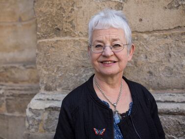 OXFORD, ENGLAND - APRIL 02:  Jacqueline Wilson, best selling children's writer, photographed at the FT Weekend Oxford Literary Festival on April 2, 2016 in Oxford, England.  (Photo by David Levenson/Getty Images)