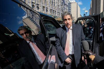 Michael Cohen, Donald Trump's former lawyer, at the New York court on March 15. Reuters