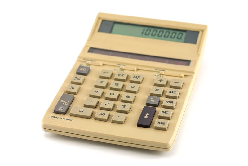 Although many items have rocketed in price, the trusty calculator is inexpensive compared to its 1970s debut, when it retailed at close to Dh400.

