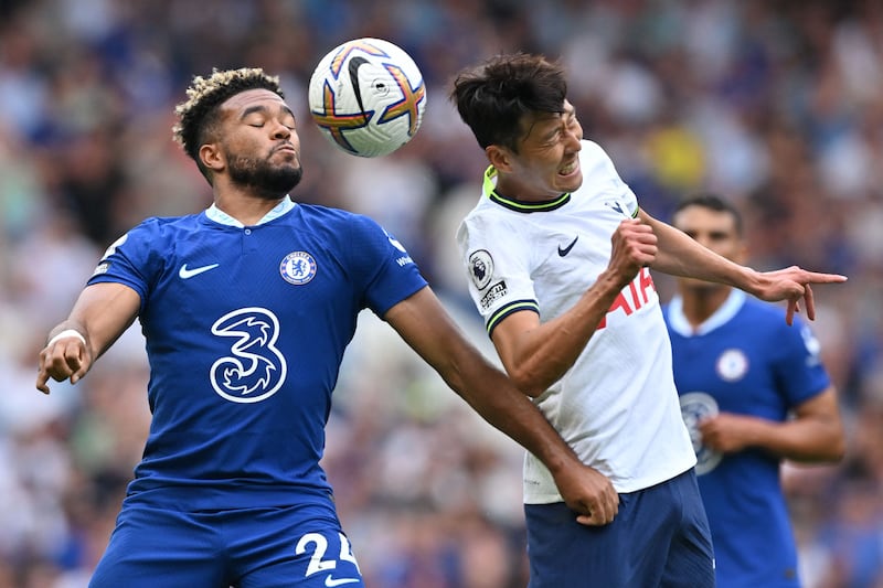 Reece James – 8: Did his defensive duties well and was not afraid to get forward. Put in the perfect
cross for Havertz with 15 minutes left, but the German somehow missed. Fired Chelsea back ahead with
a composed finish. Was unfortunate to have Kane’s late header cannon off him. AFP