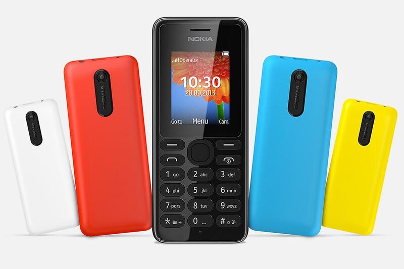 5th: Nokia 108 with 2.6% market share. Courtesy Microsoft