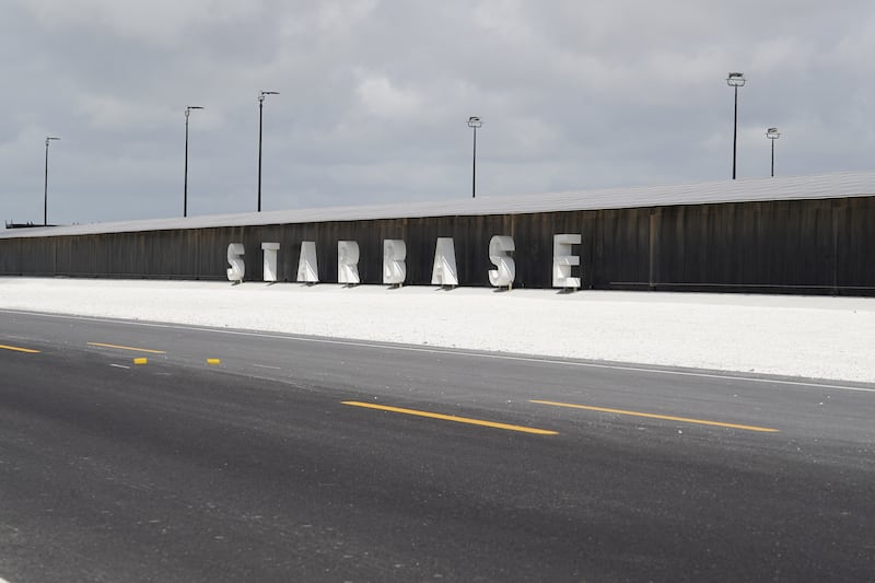 A sign for Starbase, Elon Musk's private spaceport in Boca Chica, Texas. All photos: Willy Lowry / The National