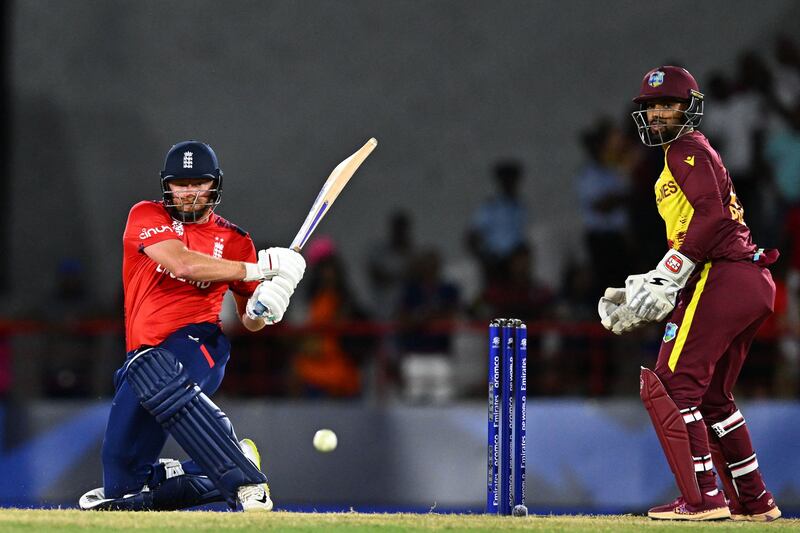 Jonny Bairstow gave Phil Salt great support with 48 from 26 balls. AFP