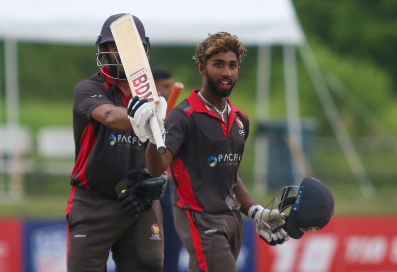 Vriitya Aravind: Wicket-keeper batter. Player of the tournament when UAE qualified. Holds a record with Shahid Afridi and Ahmed Shahzad as the only teenagers to have scored two ODI tons. Photo: USA Cricket