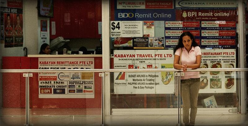 A handout still from Remittance, starring real-life OFW Angel Barotia (Courtesy: Remittance)