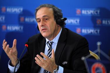 Uefa president Michel Platini voted for Qatar to host the 2022 World Cup. AFP