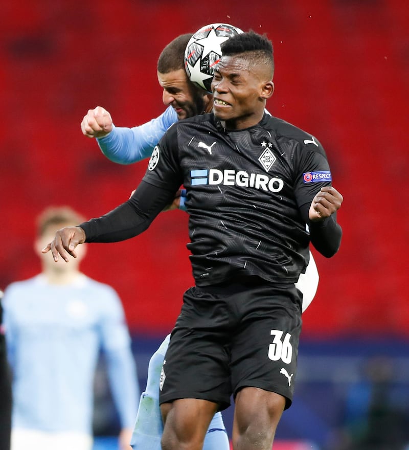 Breel Embolo, 6 - Embolo’s hold up play and distribution were two of the only major assets Monchengladbach had at their disposal. AP