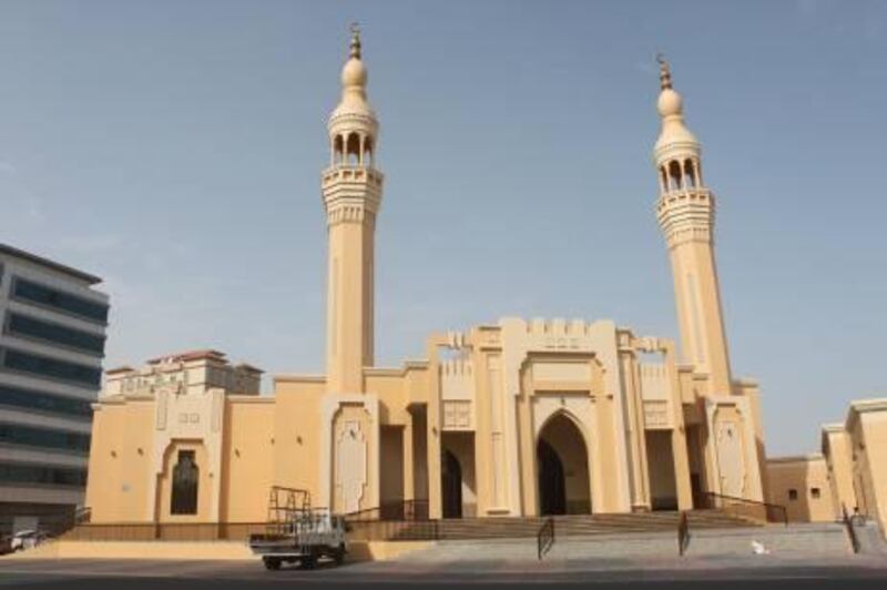 June 30, 2011-provided photo of a new mosque in Ajman 
for story by Bana Qabbani