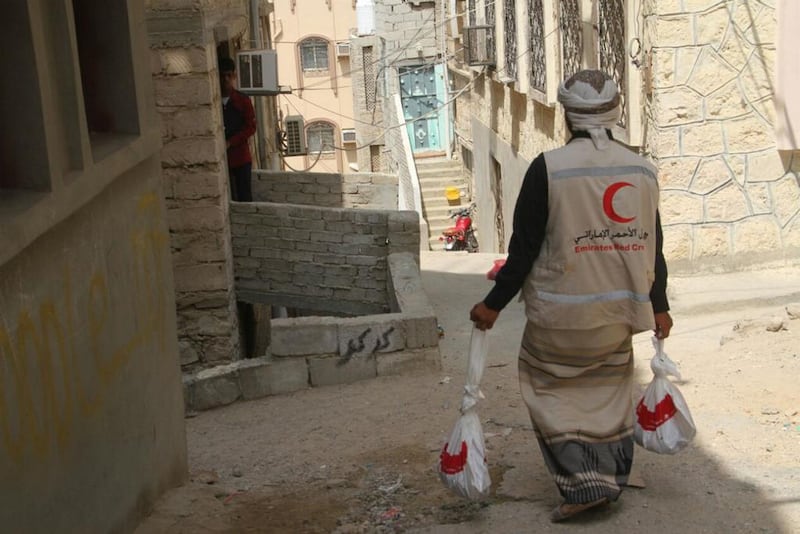 Emirates Red Crescent this week distributed sacrificial meat in Al Mukalla. Head of the Emirati relief team in Hadramout, Matar Al Ketbi, said the distribution was to bring joy to needy families. Wam