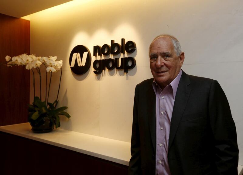 FILE PHOTO: Noble Group founder Richard Elman at the company's Hong Kong offices/File Photo