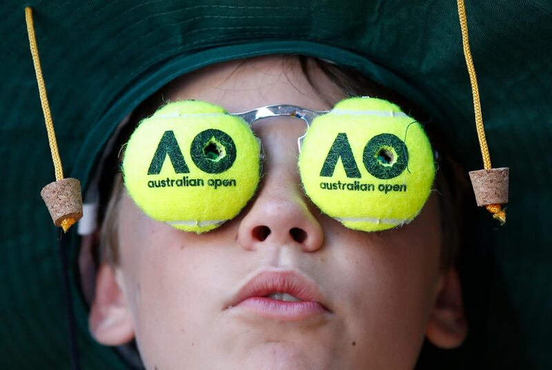 A young fan watches on from the stands. Toru Hanai / Reuters
