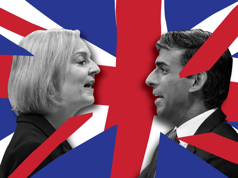 Liz Truss and Rishi Sunak are battling to be the leader of the Conservative Party and the new British prime minister. Nicholas Donaldson / The National