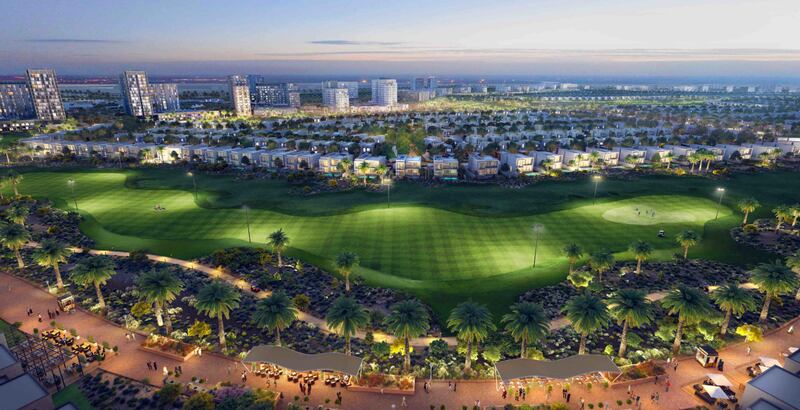 Properties for families can be found in Emaar South, where you can snap up a three-bedroom town house from Dh85,000 a year. Photo: Emaar Properties