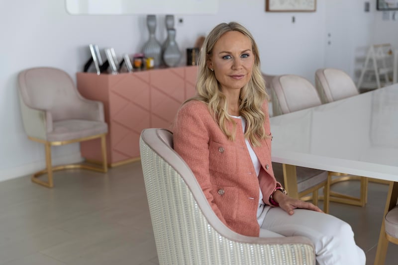 Interior designer Kate Instone, founder and creative director of Blush International, has designed Caroline Stanbury’s Dubai home. Antonie Robertson / The National