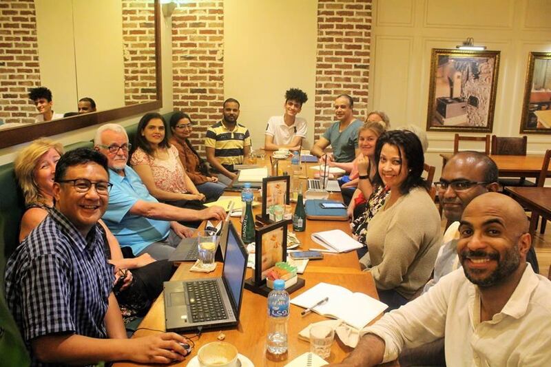 The Abu Dhabi Writers' Workshop meets every week at La Brioche near Khalifa Park