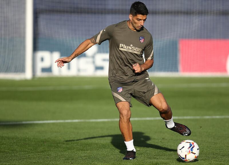 Luis Suarez during a training session.