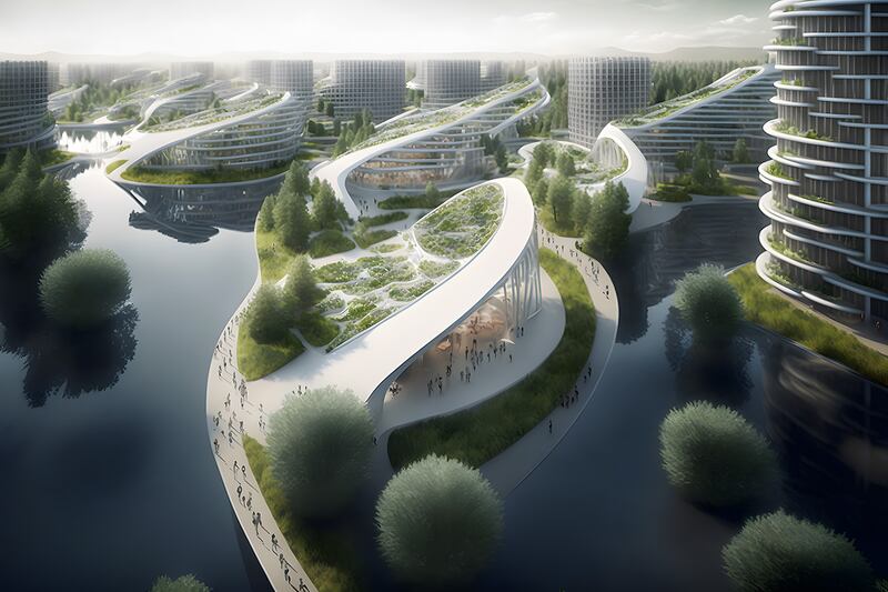 Italian architect believes his floating city design could redefine urban living and safeguard coastal cities vulnerable to rising sea levels. Photos: Luca Curci


