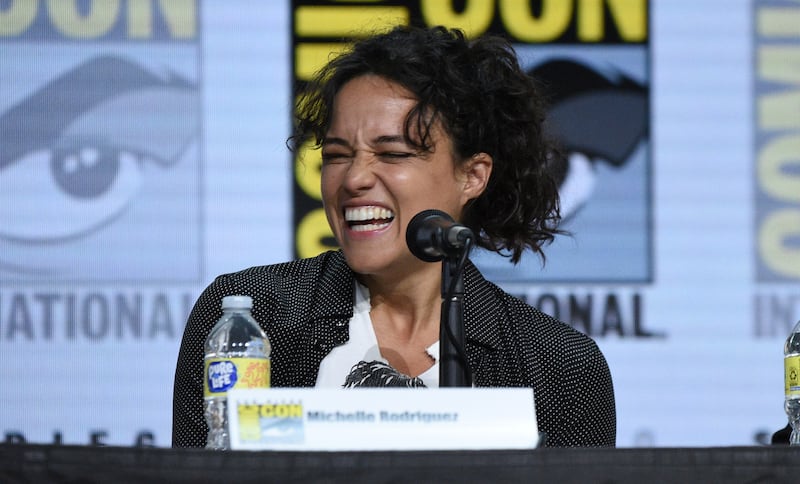 Michelle Rodriguez participates in a panel for 'Dungeons and Dragons: Honor Among Thieves' on day one of San Diego Comic-Con. AP Photo