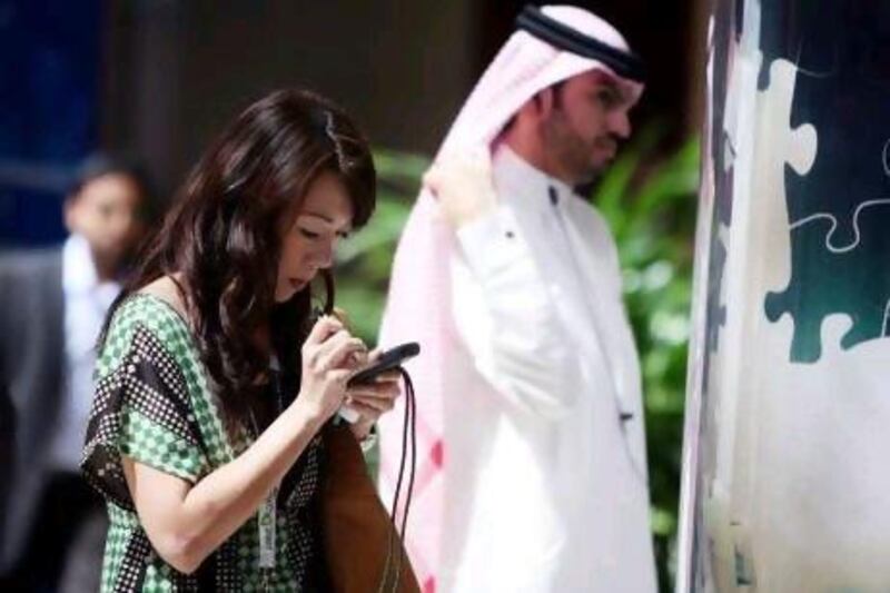 The GCC-wide survey of 4,326 mobile users found consumers in the UAE were more comfortable with making transactions on a mobile than those in Saudi Arabia, Oman and Kuwait. Randi Sokoloff / The National