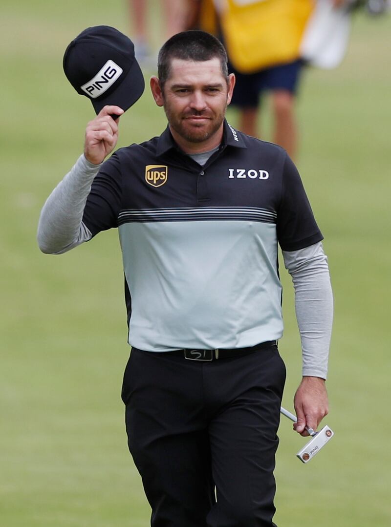 Louis Oosthuizen finished the first round with a six-under par 64.