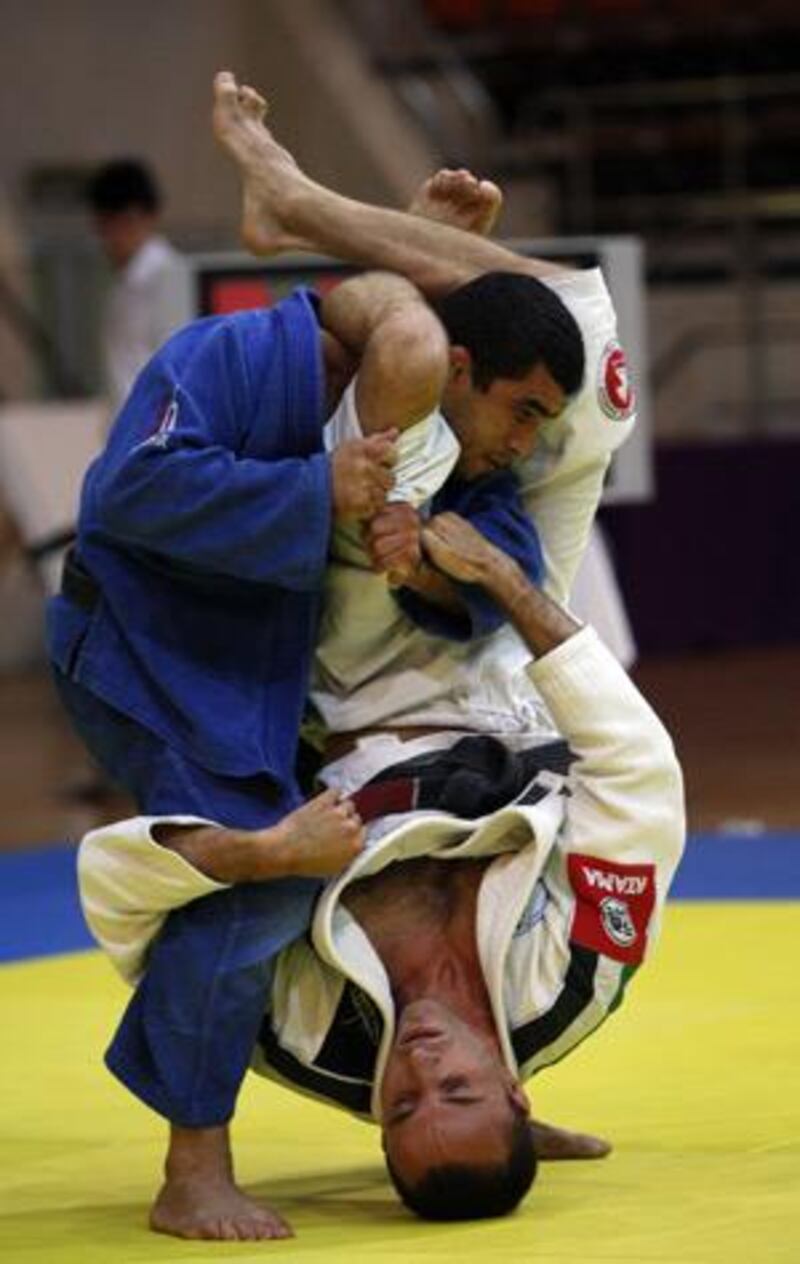Brazilian coaches compete in the under 80kg division at a special Jiu Jitsu event held in Al Ain.
