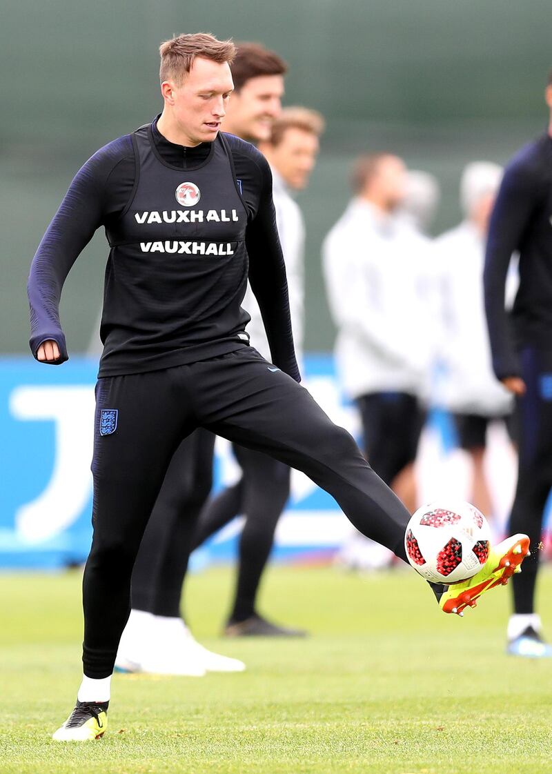 Phil Jones of England trains during the England training session at the Stadium Spartak Zelenogorsk on July 2, 2018 in Saint Petersburg, Russia.  Alex Morton / Getty Images