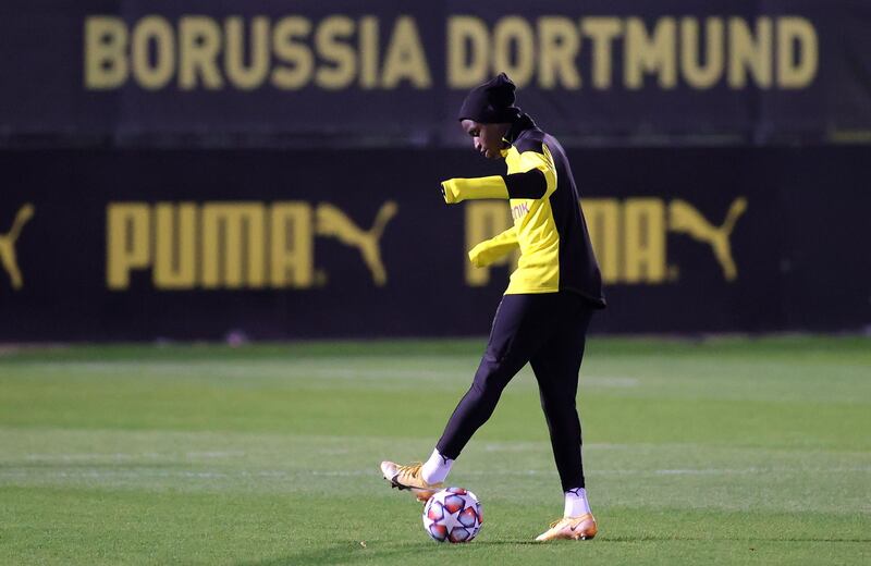 Dortmund's Youssoufa Moukoko. EPA