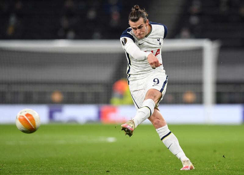 Tottenham's Gareth Bale shoots at goal. EPA
