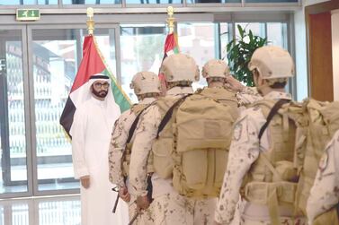 Members of the UAE Armed Forces are welcomed back from Yemen in October last year. Wam