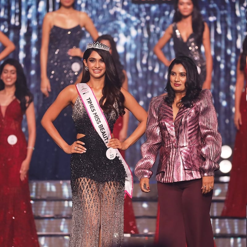The Times Beauty With A Purpose title is awarded to Femina Miss India Andhra Pradesh 2022. Photo: @missindiaord / Instagram
