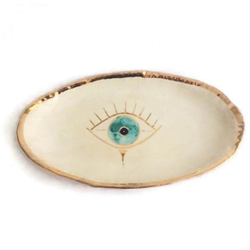 Evil Eye dish, Dh320, O'de Rose. Courtesy O'de Rose