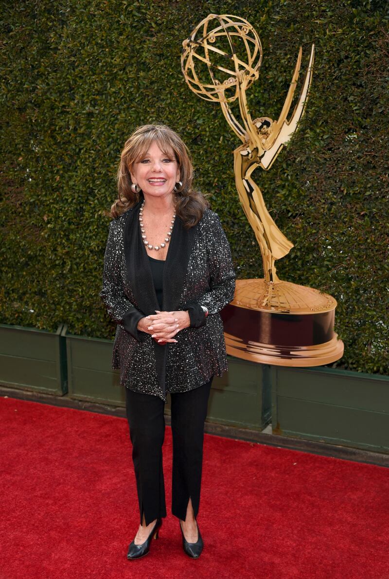 Dawn Wells arrives at the Daytime Creative Arts Emmy Awards at the Westin Bonaventure Hotel  in Los Angeles, April 29, 2016. AP