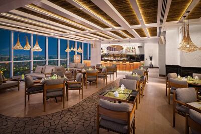Mediterranean restaurant Paros opened on the 46th floor of Taj Jumeirah Lakes Towers. Courtesy of Paros. 