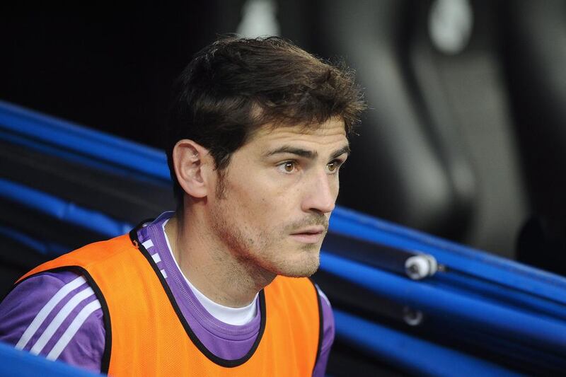 Real Madrid and Spain goalkeeper Iker Casillas has struggled for game time recently. AFP