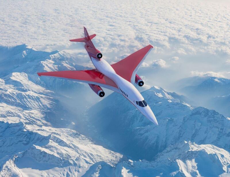 Aerion says its AS2 supersonic aircraft will cruise at Mach 1.4, allowing for a New York-to-London flight in four hours. Illustration: Aerion