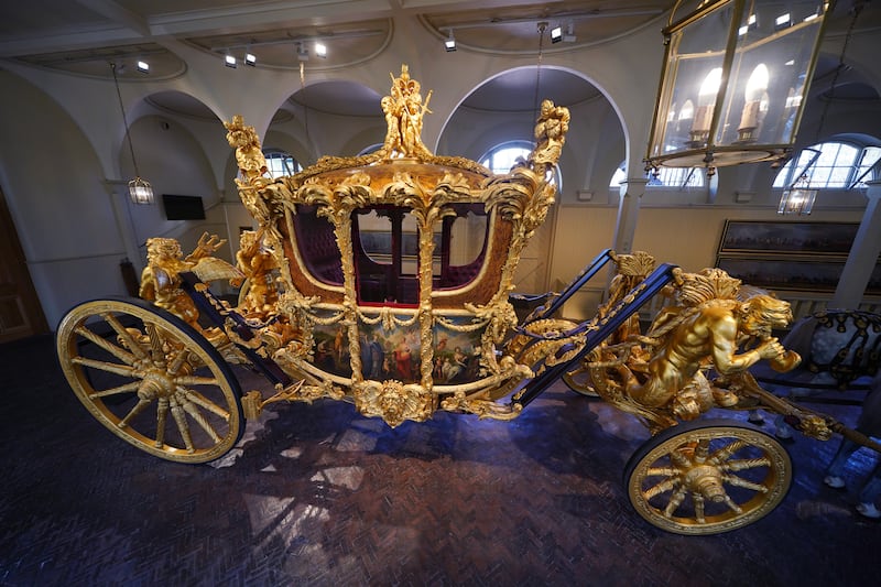 King Charles III and Queen Consort Camilla will return from the coronation ceremony in the Gold State Coach. PA