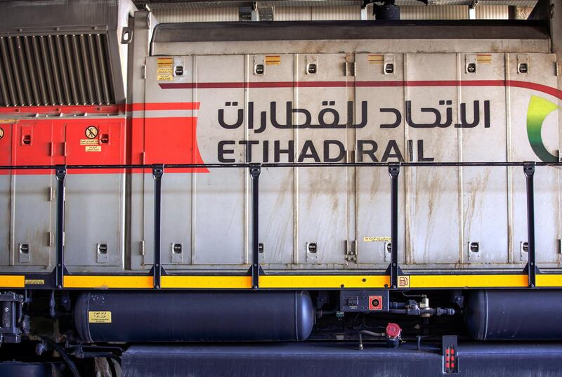 Abu Dhabi, United Arab Emirates, October 28, 2020.  Etihad Rail.
Victor Besa/The National
Section:  NA
Reporter:  Kelly Clarke
