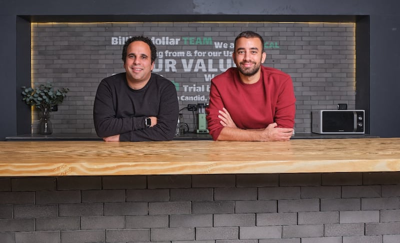 Ahmad Hammouda and Seif Amr, the co-founders of Cairo-based Thndr, aim to democratise trading in the Arab world’s third-biggest economy. Photo: Thndr