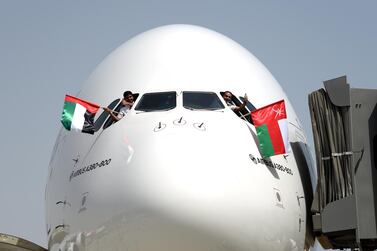 Emirates will run the world's shortest super jumbo flight from Dubai to Muscat. Courtesy Emirates 