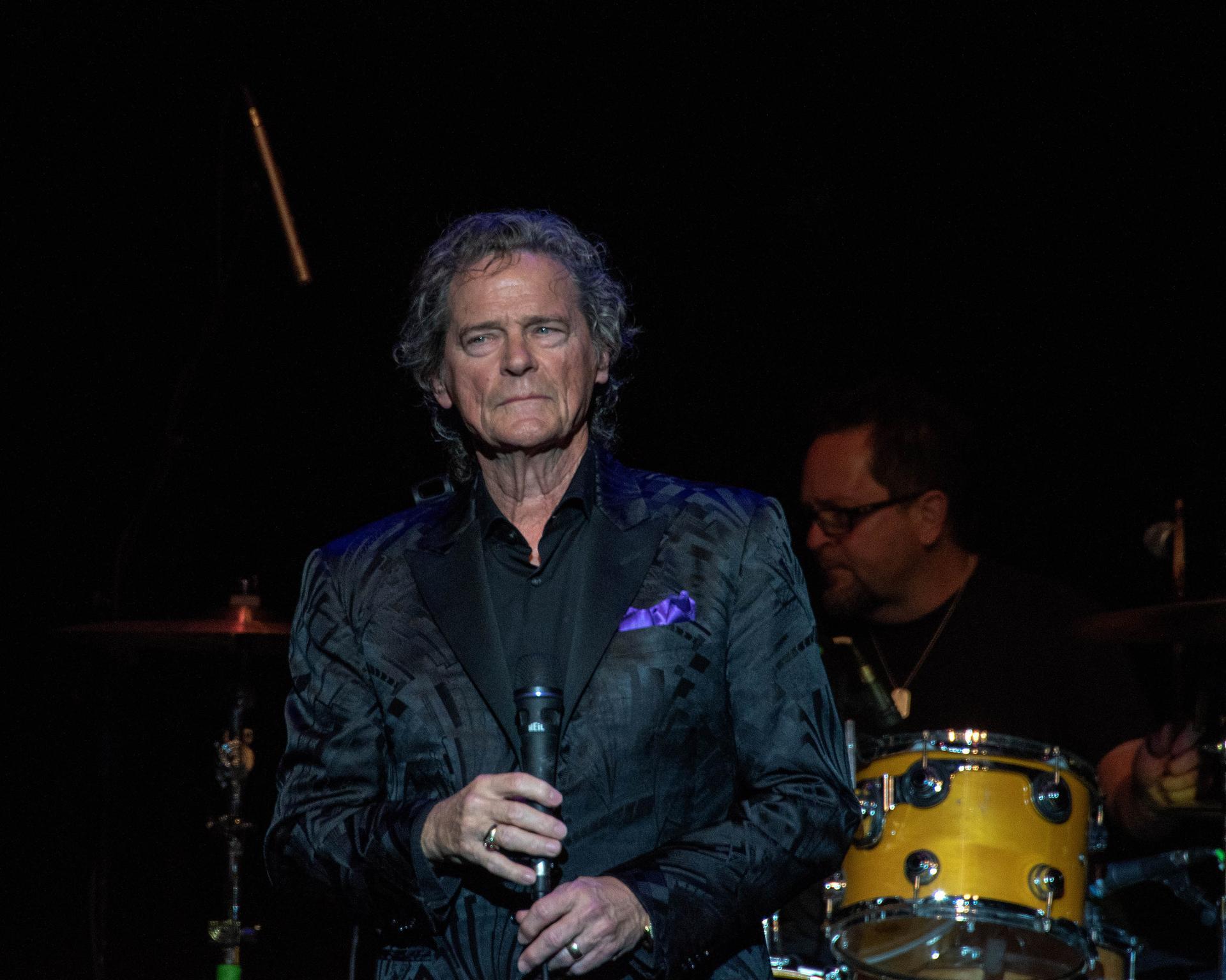 BJ Thomas a five-time Grammy recipient performs some of his legendary songs including "Raindrops Keep Falling On My Head" and "Somebody Done Somebody Wrong" on stage at the historic Granada Theater. Emporia, Kansas, April 20, 2019 (Photo by Mark Reinstein/Corbis via Getty Images)