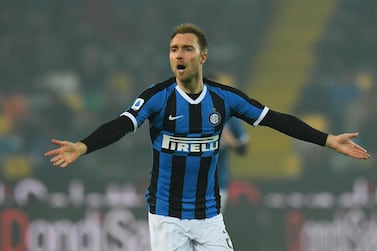 Christian Eriksen in action for Inter Milan. Getty Images