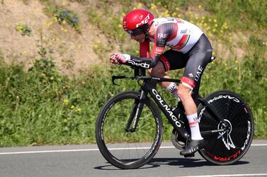 Diego Ulissi back in action with UAE Team Emirates earlier in April. Luis Angel Gomez/BettiniPhoto©2021