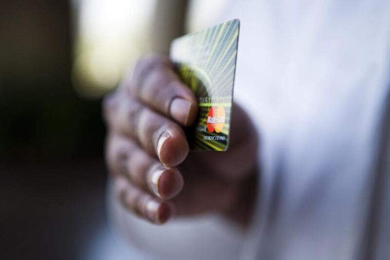 Banks want to put debit cards in shoppers’ hands.  Andrew Henderson / The National